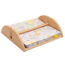 Porta Guardanapo de Mesa Bambu Rústico Madeira 20x17cm Lyor