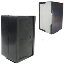 Porta guardanapo de mesa tv vertical de plastico preto