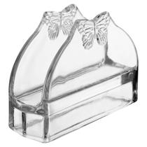 Porta guardanapo de vidro borboleta decorativo - porta guardanapos butterfly wolff Porta guardanapo de vidro borboleta decorativo - porta guardanapos butterfly wolff