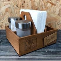 Porta Guardanapo e Sachê em MDF - 5 Unidades Porta Guardanapo e Sachê em MDF - 5 Unidades