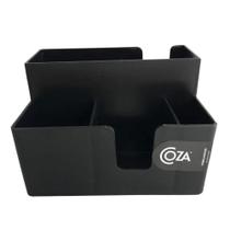 Porta-guardanapo e Sachês Casual 14,1 x 10,6 x 9,4 cm Preto Coza Brinox - 10503/0008