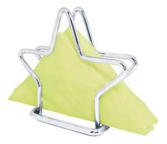 Porta Guardanapo Estrela Aço Cromado Funcionalidade