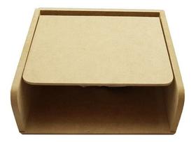 Porta Guardanapo G Tampa Articulada MDF Cozinha Artesanato