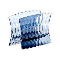 Porta guardanapo guzzini vertical em acrílico vanity acqua 15cm denim blue 134400ac283