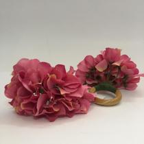Porta Guardanapo Hortênsia Rosa Sem Folha Mesa Da Clau-Un Porta Guardanapo Hortênsia Rosa Sem Folha Mesa Da Clau-Un