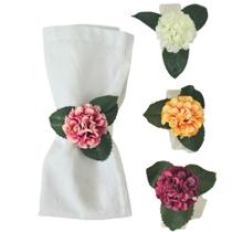 Porta Guardanapo Jardim Colorido Mini Hortênsias em Tecido e Renda Caixa com 4 Unidades Maison Porta Guardanapo Jardim Colorido Mini Hortênsias em Tecido e Renda Caixa com 4 Unidades Maison
