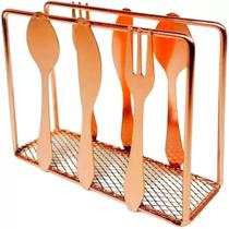 Porta Guardanapo Metal Rose Gold Talheres Mesa Restaurante Porta Guardanapo Metal Rose Gold Talheres Mesa Restaurante