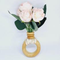 Porta Guardanapo Mini Rosas Rosa Porta Guardanapo Mini Rosas Rosa