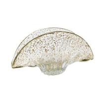 Porta guardanapo Murano Luxo Formato Leque Maior Pigmentação Dourado