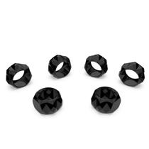 Porta Guardanapo Pano Tipo Anel Mesa Jantar Decoração Kit 6 unidades PETRA