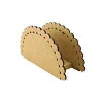 Porta Guardanapo Pérola Festa Decoração Enfeite 4,5x14,5x7,8 Mdf Madeira