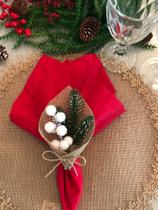 Porta Guardanapo Pregador Pick Natal Azevinho Branco 04un - MARPHI COMERCIAL Porta Guardanapo Pregador Pick Natal Azevinho Branco 04un - MARPHI COMERCIAL