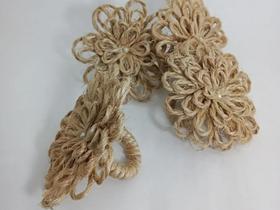 Porta Guardanapo Rústico Flor Grande Sisal Luxo 4 unidades Bem Me Quer Porta Guardanapo Rústico Flor Grande Sisal Luxo 4 unidades Bem Me Quer