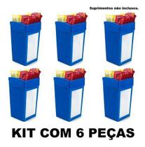 Porta Guardanapo Sache Bar Lanchonete Kit 6 Pc Várias Cores - Azul Porta Guardanapo Sache Bar Lanchonete Kit 6 Pc Várias Cores - Azul