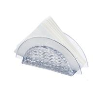 Porta Guardanapo Trançado Cristal Multiuso Transparente - Keita Porta Guardanapo Trançado Cristal Multiuso Transparente - Keita