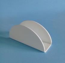 Porta Guardanapos Acrílico Meia Lua Bar Mesa Branco 10 Peças