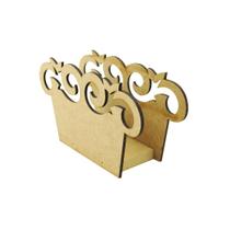 Porta Guardanapos Arabesco Festa Decoração Enfeite 4,5x14,7x7,8 Mdf Madeira Porta Guardanapos Arabesco Festa Decoração Enfeite 4,5x14,7x7,8 Mdf Madeira