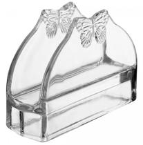 Porta Guardanapos Butterfly em Vidro 13x4x9cm - Wolff Porta Guardanapos Butterfly em Vidro 13x4x9cm - Wolff