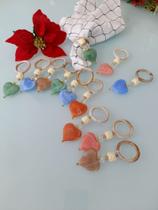 Porta guardanapos coração em pedraria