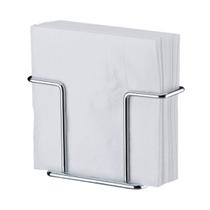 Porta Guardanapos De Mesa Pratico Em AÇo Cor Cromado Future