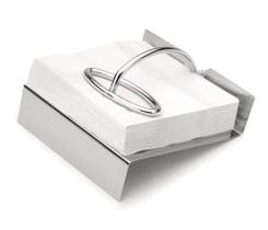 Porta Guardanapos De Papel Aço Inox Gloss Organizador Mesa Organizada Casa Cozinha Papel Toalha Servir