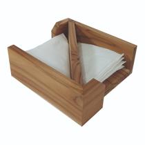 Porta guardanapos de papel em madeira guardanapo dobrado