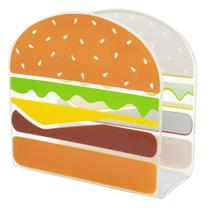 Porta Guardanapos de Papel Mesa Posta de Vidro Hambúrguer Porta Guardanapos de Papel Mesa Posta de Vidro Hambúrguer