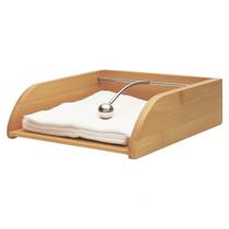 Porta Guardanapos Design Bambu Elegante com Trava Peso Moderno Resistente Café Mesa Posta Cozinha Utensílio Material Ecológico Sustentável