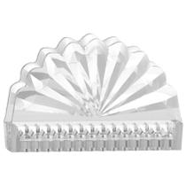 Porta Guardanapos em Vidro 12cm Luxo Lhermitage Porta Guardanapos em Vidro 12cm Luxo Lhermitage