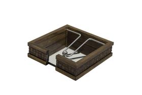 Porta Guardanapos Exclusivo (15x15) Coquinho - 9056 - Minha Moldura