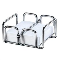 Porta Guardanapos Mesa Pequeno Cafe Cha em Aço Cromado