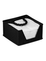 Porta Guardanapos Rattan Plástico Resistente Com Alça