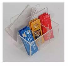 Porta Guardanapos Sache Acrílico Cristal Bar Mesa Cozinha