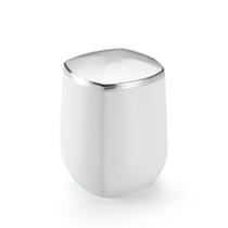 Porta Hastes Flexíveis e Algodão Branco Com Prata 1926 - Arthi Porta Hastes Flexíveis e Algodão Branco Com Prata 1926 - Arthi