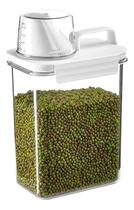 Porta Hermético Multiuso de 1800ml - Ideal para Grãos, Farinhas e Açúcar Porta Hermético Multiuso de 1800ml - Ideal para Grãos, Farinhas e Açúcar