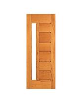 Porta Horizontal com Visor - Madeira Maciça - Angelim Porta Horizontal com Visor - Madeira Maciça - Angelim