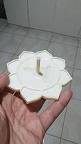 Porta Incensário Incenso Vareta Flor Lótus Aparador Branca
