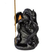 Porta Incenso Cachoeira Cascata Incensário Dragão Na Pedra