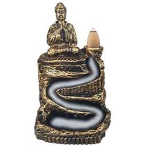 Porta Incenso Cascata Buda Hindu Orando Cachoeira Zen Golden