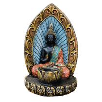 Porta Incenso Porta Vela Buda Tibetano Hindu Resina - EQUILIBRIO