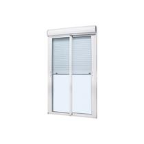 Porta Integrada Panorâmica em Alumínio Branco Automatizada Caribe Max 220x150x14cm c/ Vidro Temperado Jap