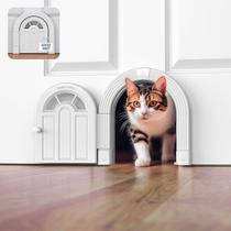 Porta interior Cat Door Purrfect Portal para gatos de até 9 kg