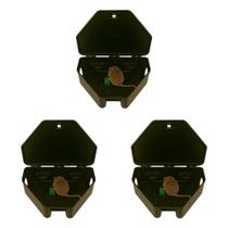 Porta Isca com Trava Segura para Uso Interno e Externo 3pç