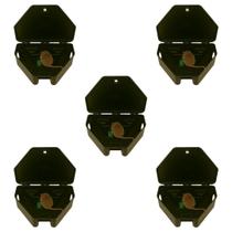 Porta Iscas Com Trava de Segurança Para Crianças e Animais 5pç