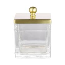 Porta-jarras de algodão Boticary Glass Indecor Home Brushed Gold Porta-jarras de algodão Boticary Glass Indecor Home Brushed Gold