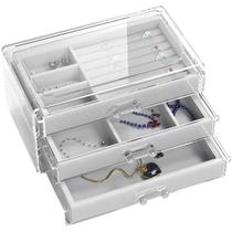 Porta Joia Organizador Sofisticado em Acrílico C/ 3 Gavetas Porta Joia Organizador Sofisticado em Acrílico C/ 3 Gavetas