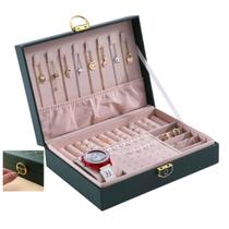 Porta Joias Brinco Anel Pulseira Relogio Cordao Acessorio Caixa Estojo Penteadeira Mesa Gaveta Bancada Organizaçao