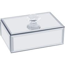 Porta Joias Caixa Organizador Espelhado Mdf 3x6x10cm Decorativo