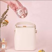 Porta-Jóias Coração e Redondo Fofo - Compacto, Ideal para Viagem e Bolsas - 3 Cores