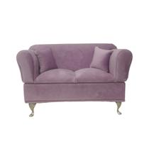 Porta Joias de Veludo com Espelho Formato Sofá Abre e Fecha